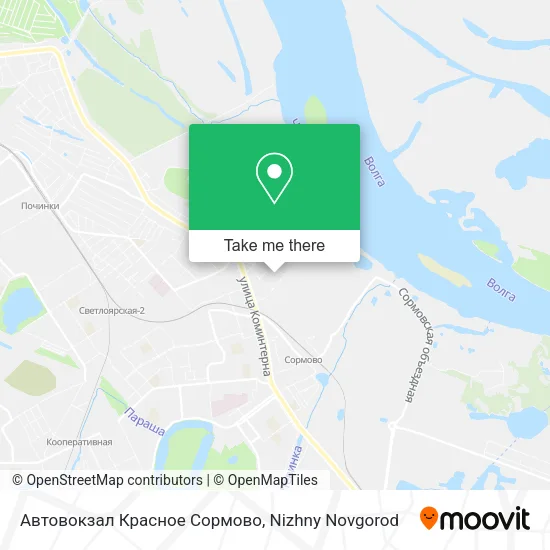 Автовокзал Красное Сормово map
