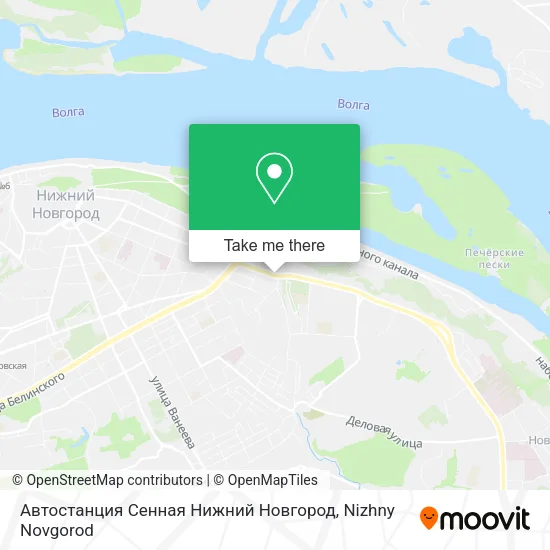 Автостанция Сенная Нижний Новгород map