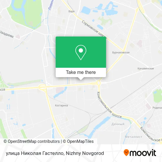 улица Николая Гастелло map