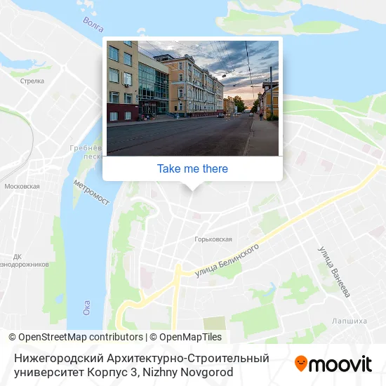 Нижегородский Архитектурно-Строительный университет Корпус 3 map