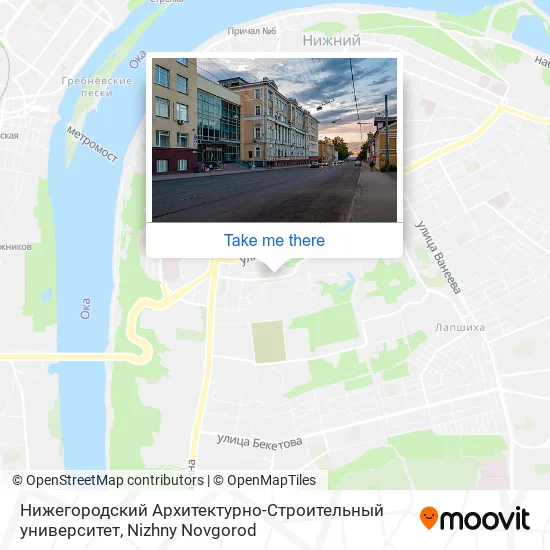 Нижегородский Архитектурно-Строительный университет map