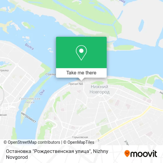 Остановка "Рождественская улица" map