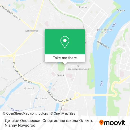 Детско-Юношеская Спортивная школа Олимп map