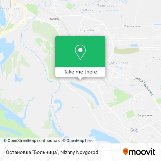 Остановка "Больница" map