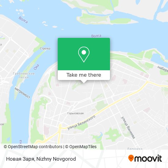Новая Заря map