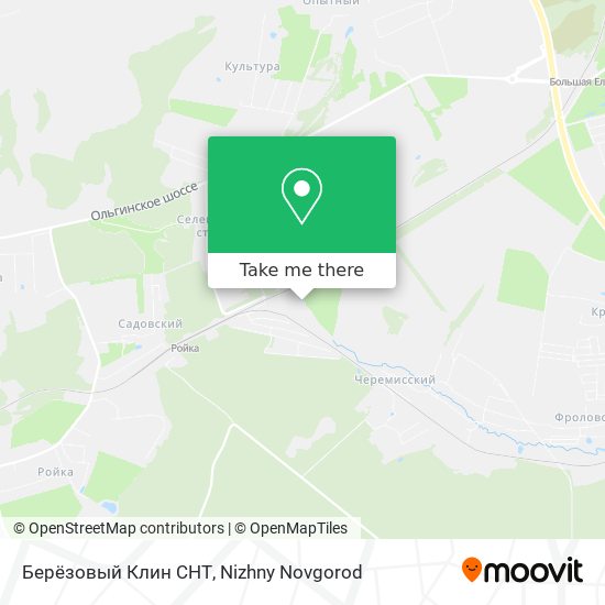 Берёзовый Клин СНТ map
