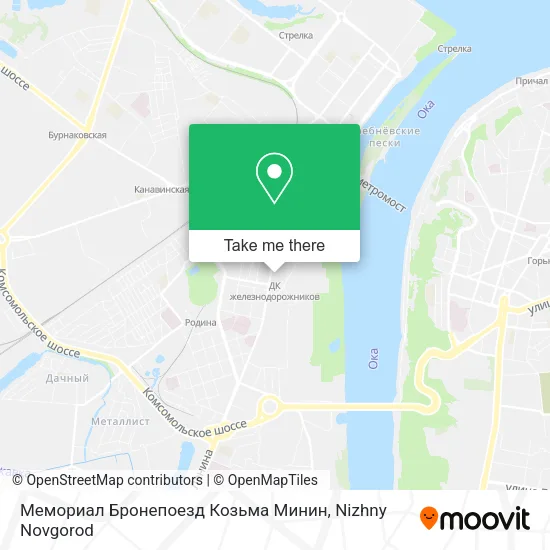 Мемориал Бронепоезд Козьма Минин map