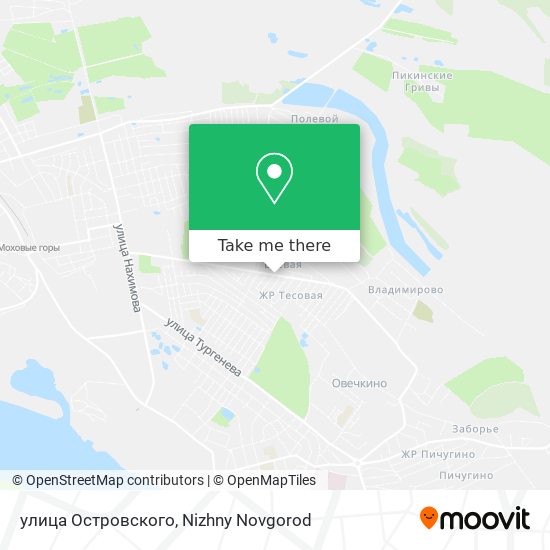 улица Островского map