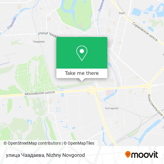 улица Чаадаева map