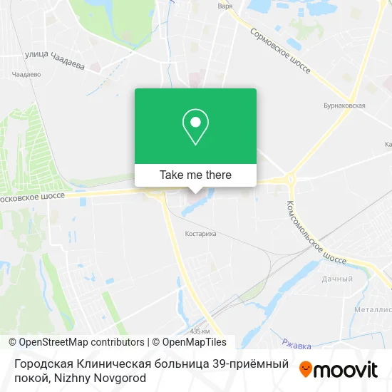 Городская Клиническая больница 39-приёмный покой map