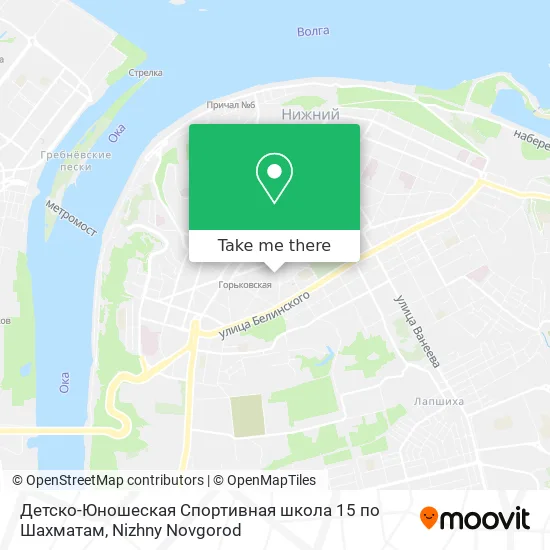 Детско-Юношеская Спортивная школа 15 по Шахматам map
