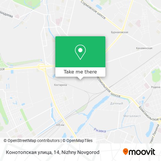 Конотопская улица, 14 map