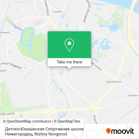 Детско-Юношеская Спортивная школа Нижегородец map