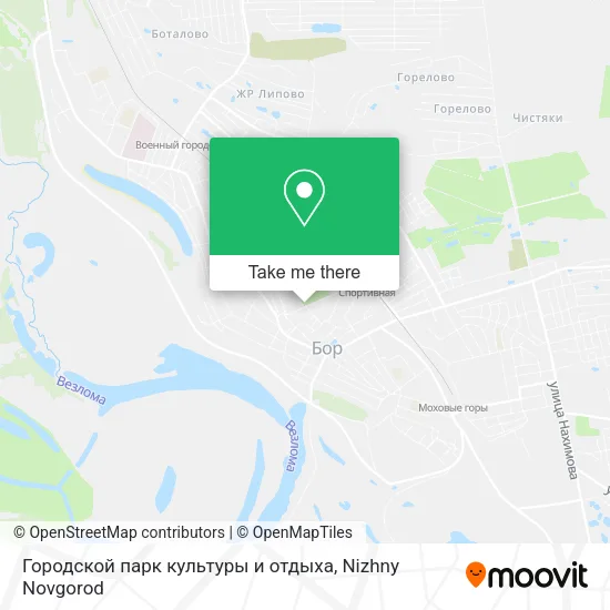 Городской парк культуры и отдыха map
