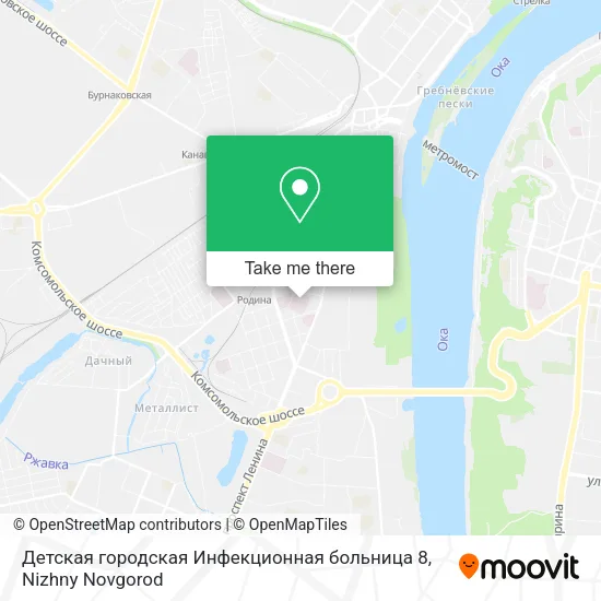 Детская городская Инфекционная больница 8 map