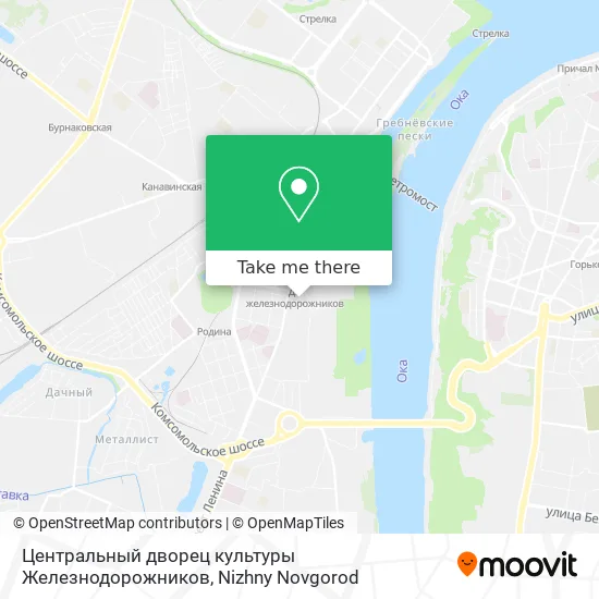Центральный дворец культуры Железнодорожников map