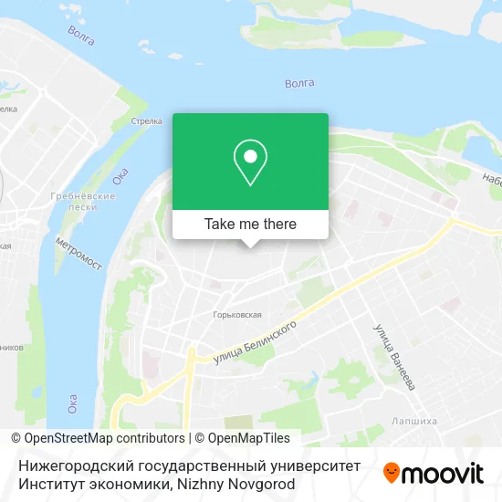 Нижегородский государственный университет Институт экономики map