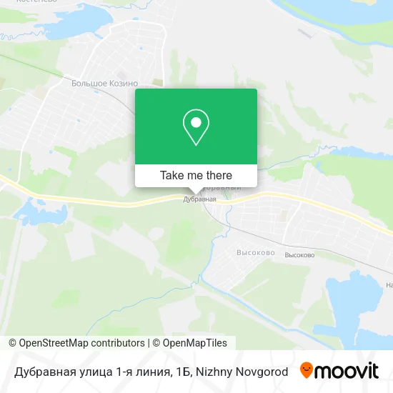 Дубравная улица 1-я линия, 1Б map