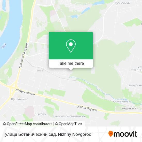 улица Ботанический сад map