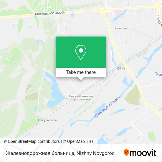 Железнодорожная больница map