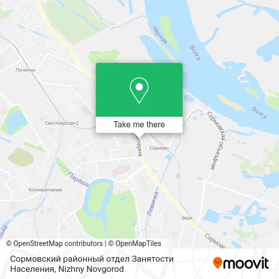 Сормовский районный отдел Занятости Населения map
