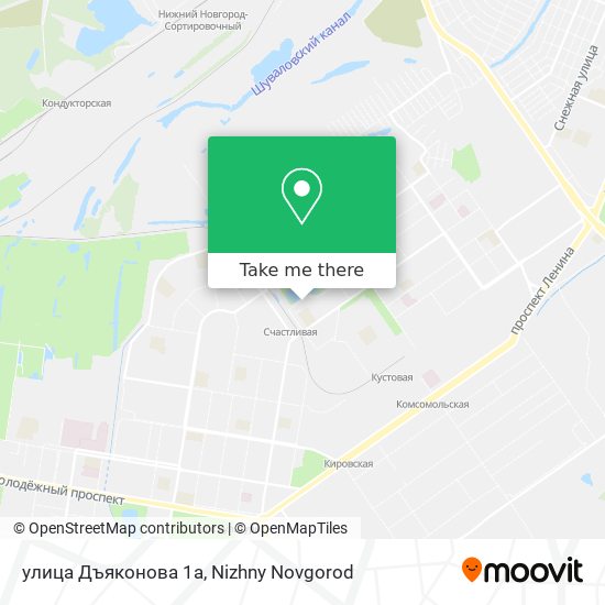 улица Дъяконова 1а map
