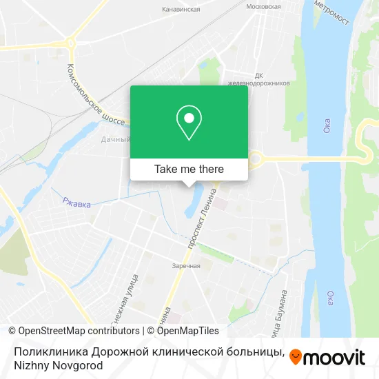 Поликлиника Дорожной клинической больницы map