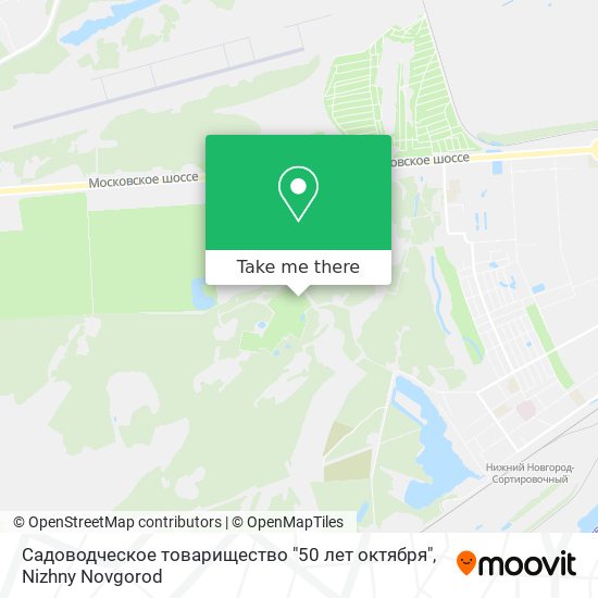Садоводческое товарищество "50 лет октября" map
