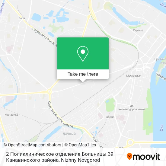 2 Поликлиническое отделение Больницы 39 Канавинского района map
