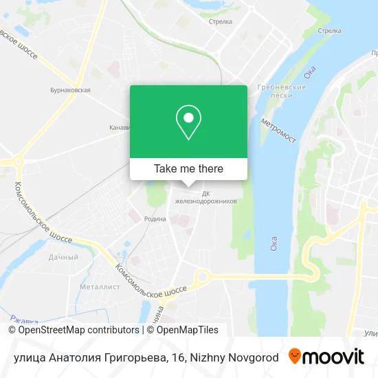 улица Анатолия Григорьева, 16 map