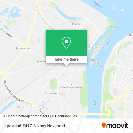 трамвай #417 map