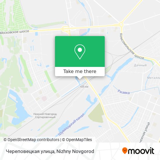 Череповецкая улица map