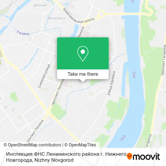 Инспекция ФНС Ленининского района г. Нижнего Новгорода map