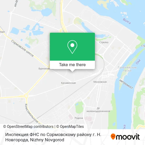 Инспекция ФНС по Сормовскому району г. Н. Новгорода map