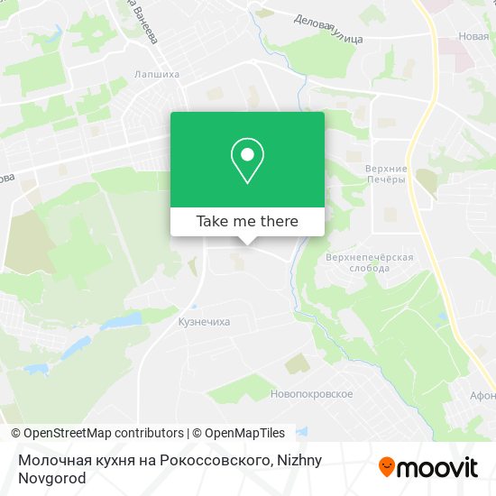 Молочная кухня на Рокоссовского map