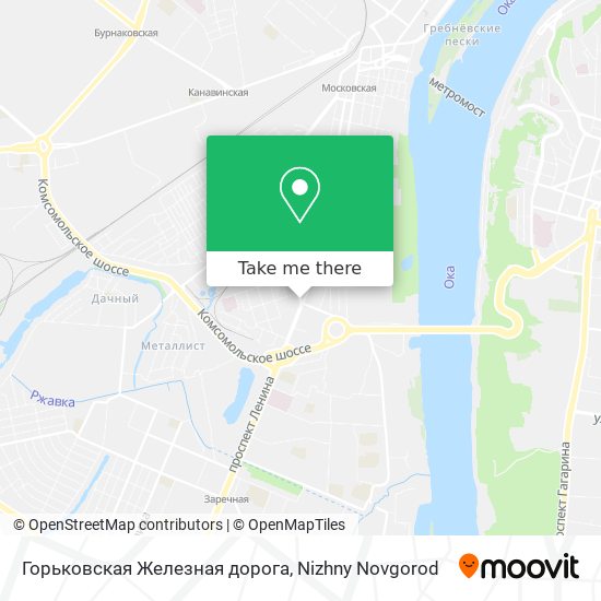 Горьковская Железная дорога map