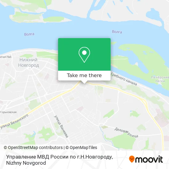 Управление МВД России по г.Н.Новгороду map