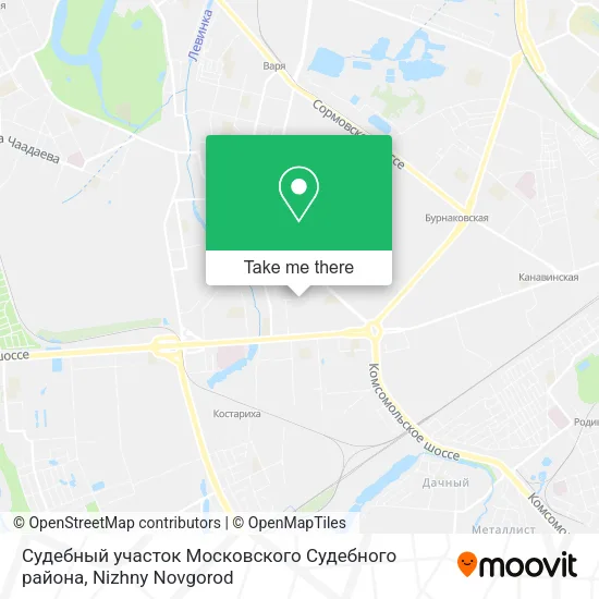 Судебный участок Московского Судебного района map