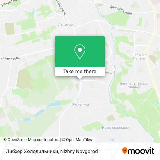 Либхер Холодильники map