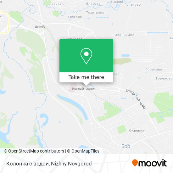Колонка с водой map