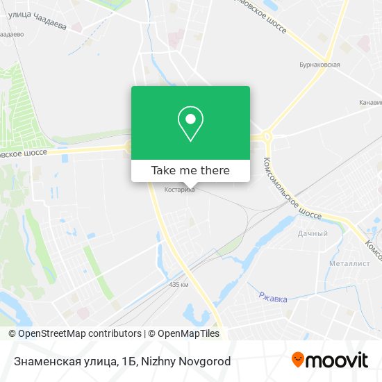 Знаменская улица, 1Б map