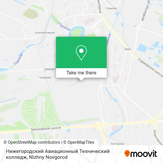 Нижегородский Авиационный Технический колледж map