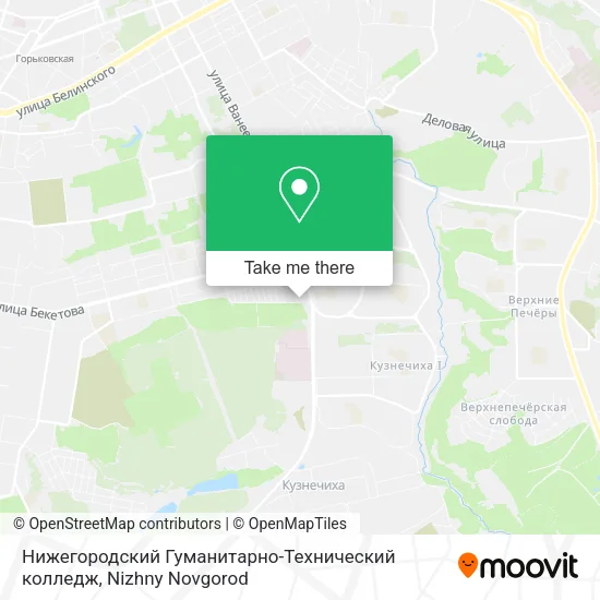 Нижегородский Гуманитарно-Технический колледж map