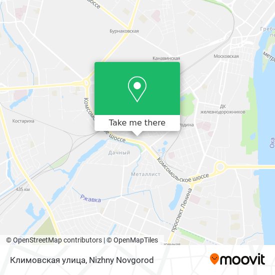 Климовская улица map