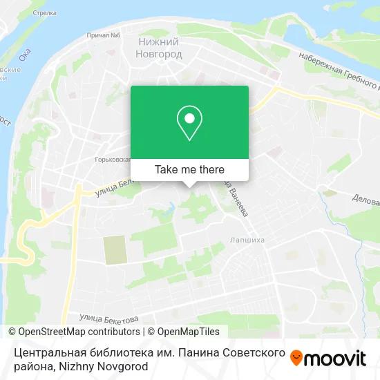 Центральная библиотека им. Панина Советского района map