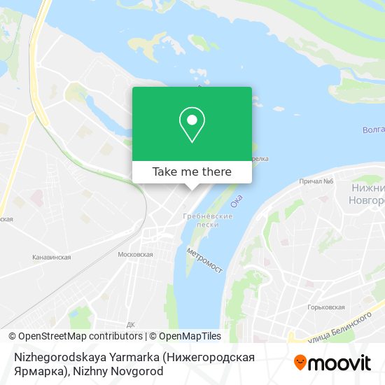 Nizhegorodskaya Yarmarka (Нижегородская Ярмарка) map
