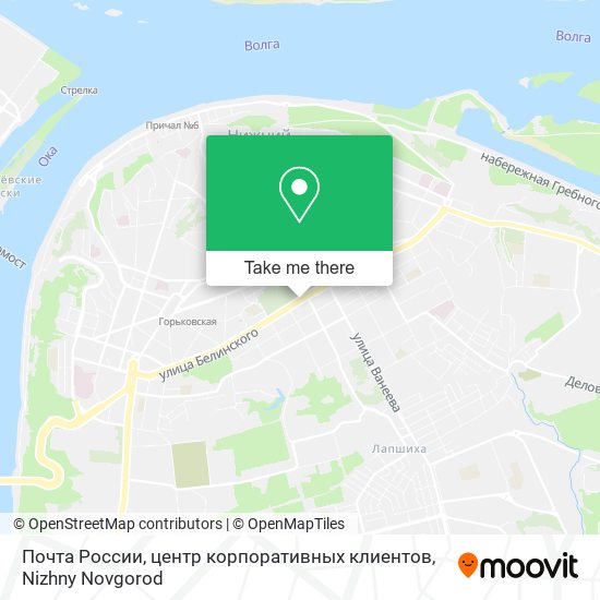 Почта России, центр корпоративных клиентов map
