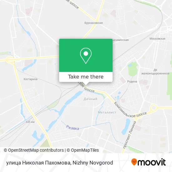 улица Николая Пахомова map