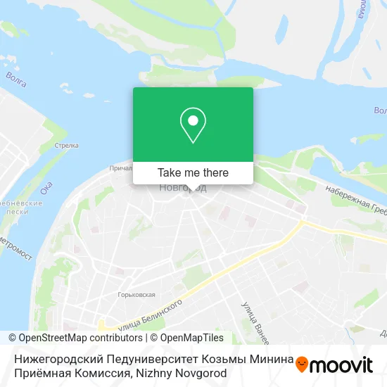 Нижегородский Педуниверситет Козьмы Минина Приёмная Комиссия map