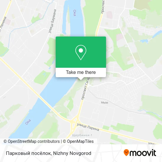 Парковый посёлок map